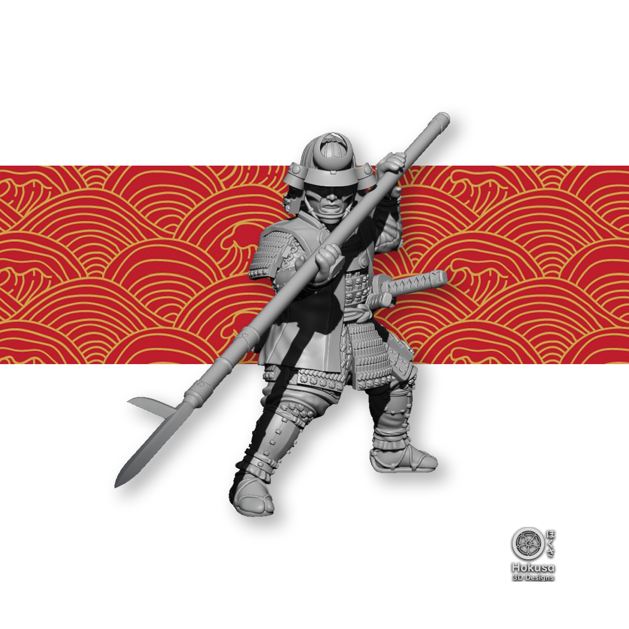 Samurai Hero/Commander with Yari